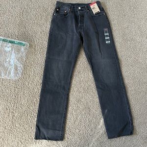 NEW Levi’s 501 Original light, black color jeans